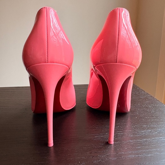 Christian Louboutin Hot Chick Bubble Gum Pink Glossy Heels - Picture 5 of 7